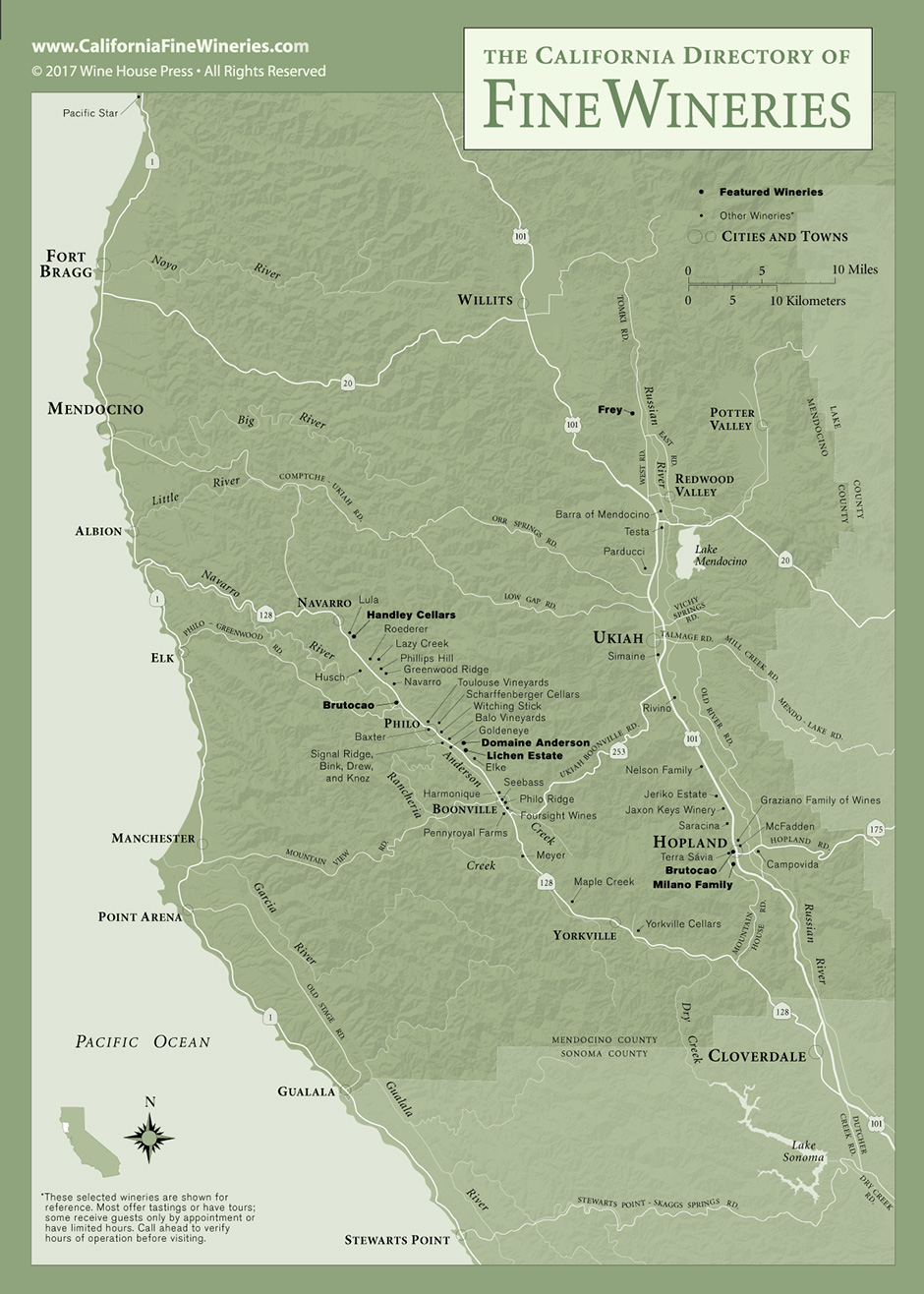 mendocino Map