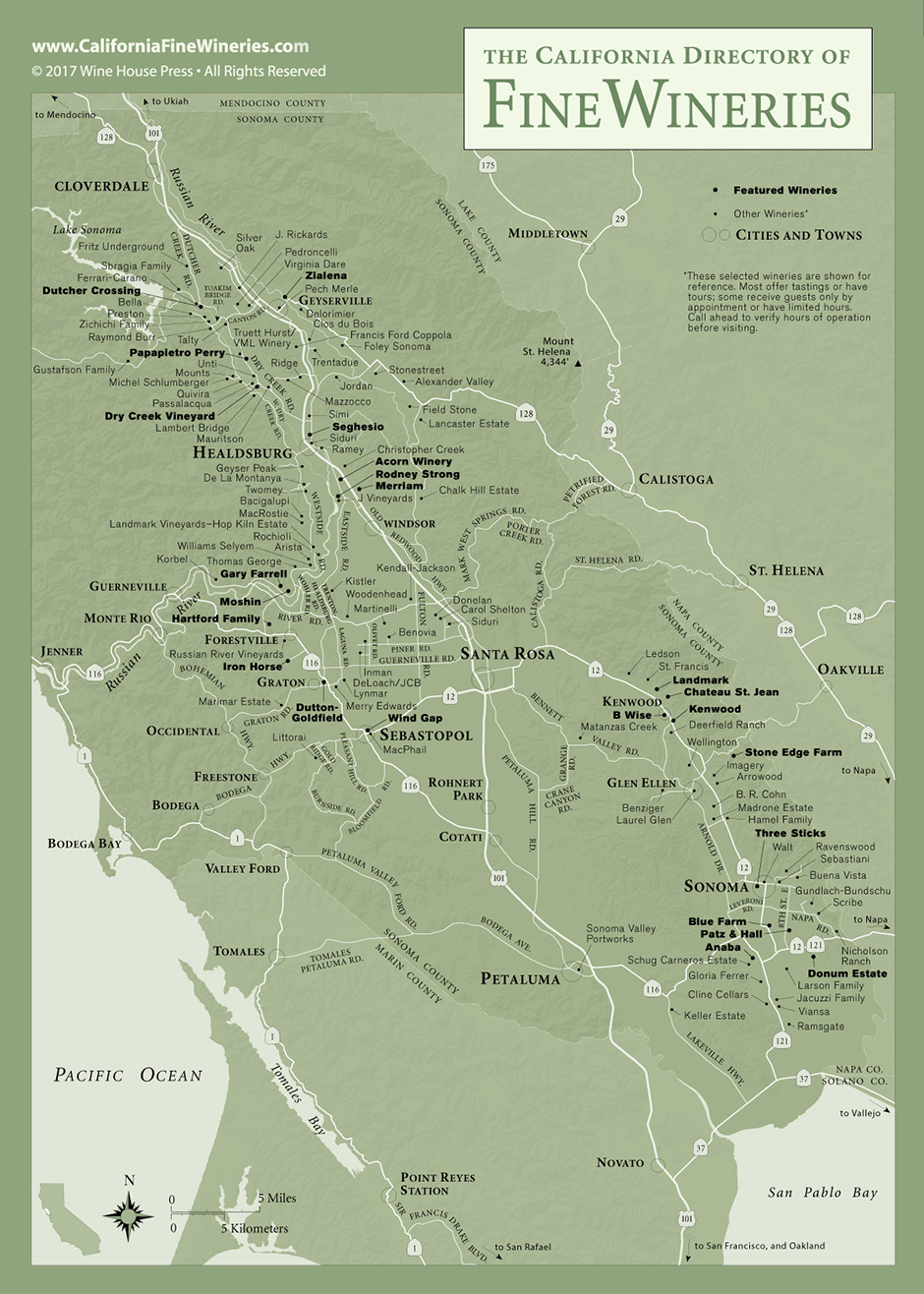 Sonoma map